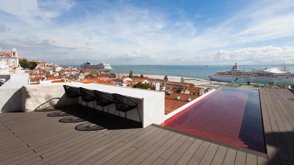 Hotel de charme Memmo Alfama Lisbonne piscine