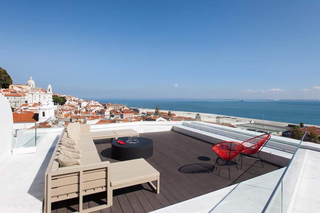 Hotel de charme Memmo Alfama Lisbonne terrasse